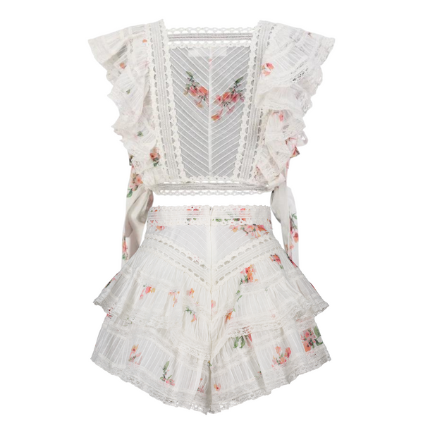 Zimmermann heathers shop pintuck frill dress