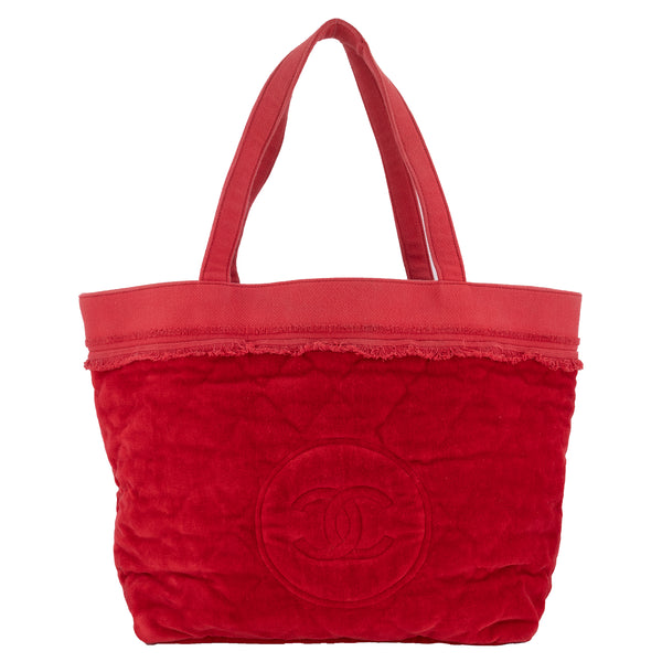 bag, beach bag, chanel beach red - Wheretoget