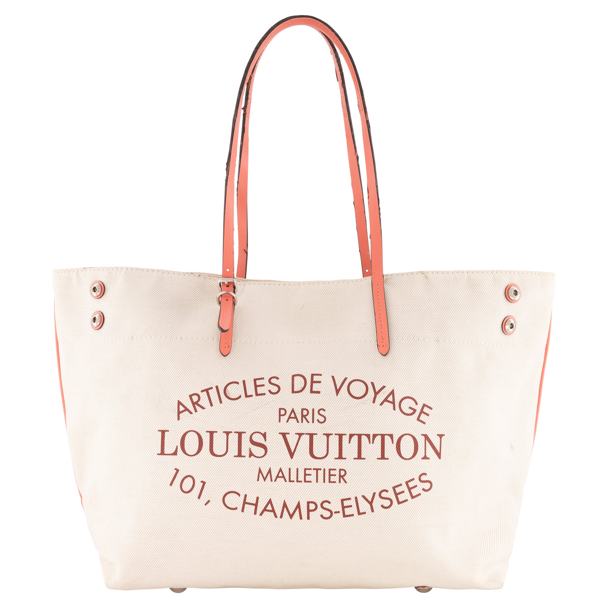 Louis Vuitton - White Canvas Capri Articles de Voyage Cabas Tote GM